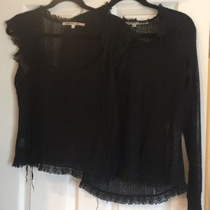 Studio M 3 piece set tank long sleeve and skirt